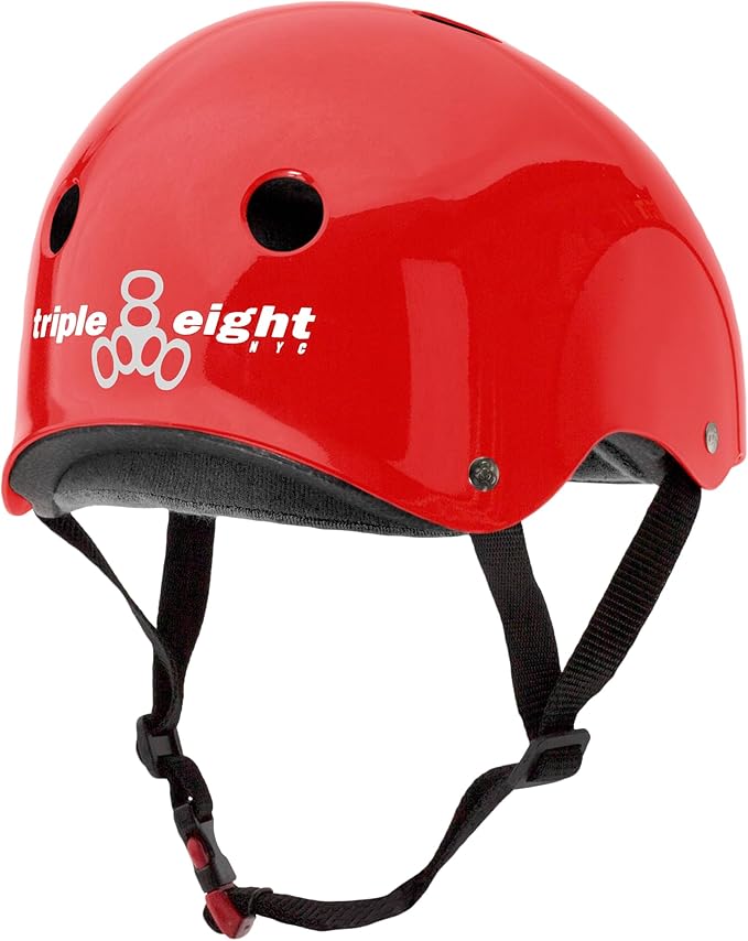 Triple Eight Certified Sweatsaver Helmet for Skateboarding, BMX, Roller Derby, Roller Skating, Inline Skating, Scooter and Bike