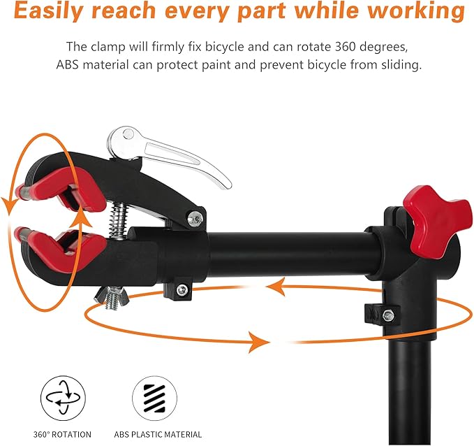 UNISKY Bike Repair Stand for Maintenance Height Adjustable Rack with Quick Release Bicycle Mechanics Maintenance Workstand