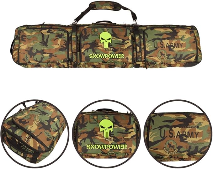 UNISTRENGH Waterproof Snowboard Bag Multi-compartment Adjustable Durable Snow Sports Equipment Backpack Bags for Air Travel