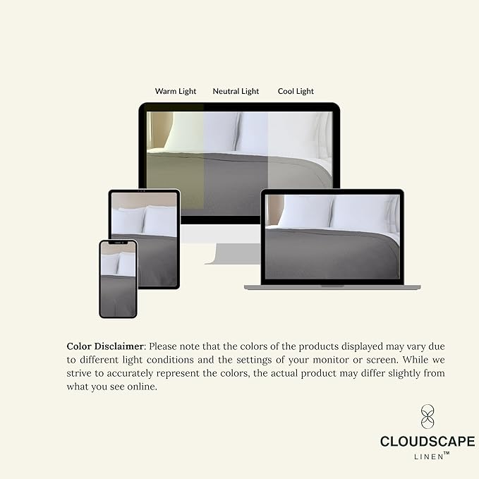 Cloud Scape Linen 100% Cotton Blanket King Size for Bed – Lightweight Summer Blanket, Herringbone Weave,fits California King Size Bed, 92x108,Dark Grey