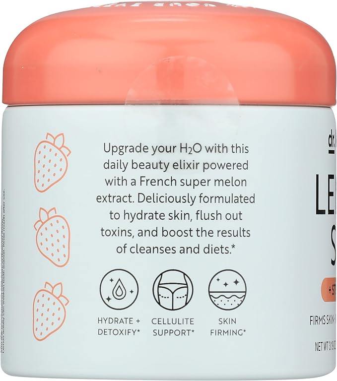 Dr. Kellyann Lemon Sips Citrus Drink Mix (21 Servings) – Strawberry Lemonade Flavor, Sugar-Free Detox, Hydrates Skin, 1 Pack