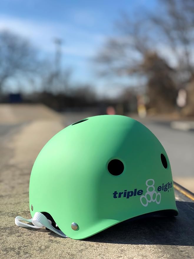 Triple Eight Certified Sweatsaver Helmet for Skateboarding, BMX, Roller Derby, Roller Skating, Inline Skating, Scooter and Bike