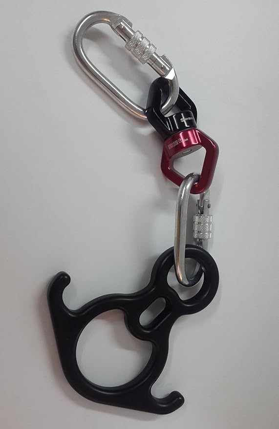 DASKING Aerial Silks Starter Kit - Durable 11Yards of Aerial Yoga Hammock with Hardware, Aerial Swing for Acrobatic Flying Yoga & All Levels (Aerial Rigging Point Up to 14ft)