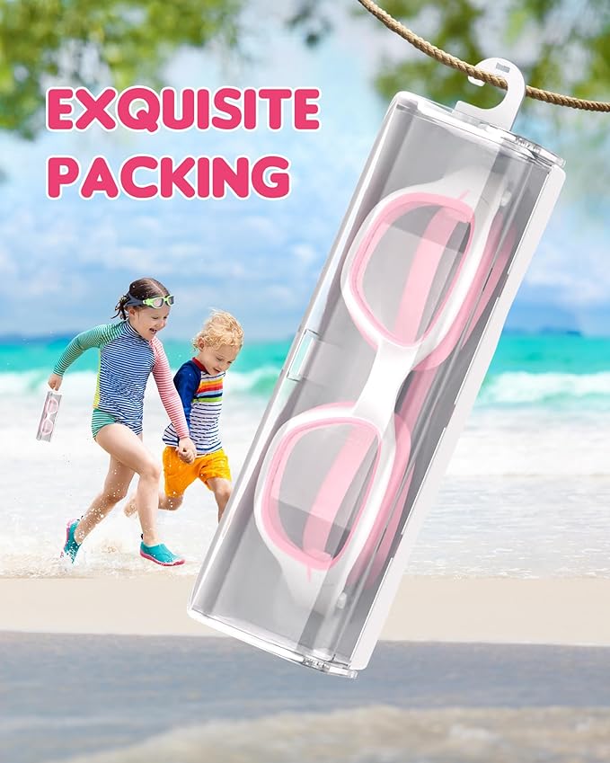 Kids Swim Goggles,Swimming Goggles for Kids 6-14, Anti-Fog UV Protection Pool Glasses for Boys Girls