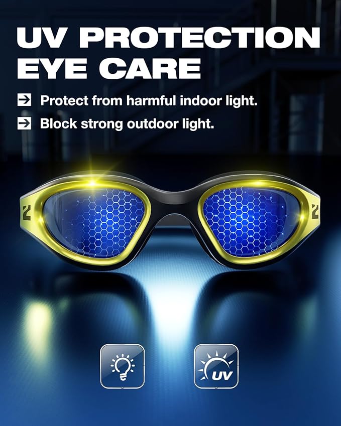 ZIONOR G1 Nava Super Anti-Fog Unisex Swim Goggles Mirror/Bright Smoke Lens