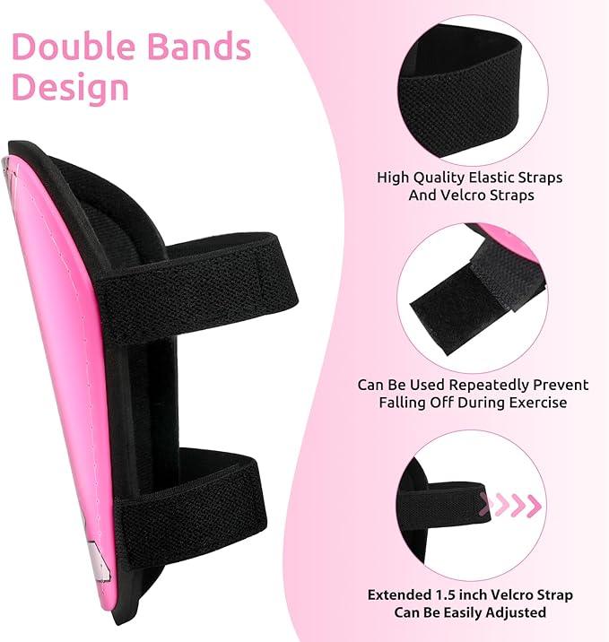 Shin Guards Soccer Youth Kids - Shin Guard for Boys Girls Teenagers Toddler 2-18 Years Old - Football Shin Pads Protection Equipment with Adjustable Straps