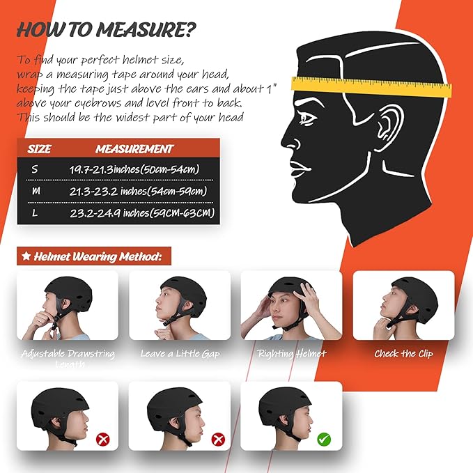 Vihir Adult Water Sports Helmet with Ears - Adjustable Helmet,Perfect for Kayaking, Boating,Surfing