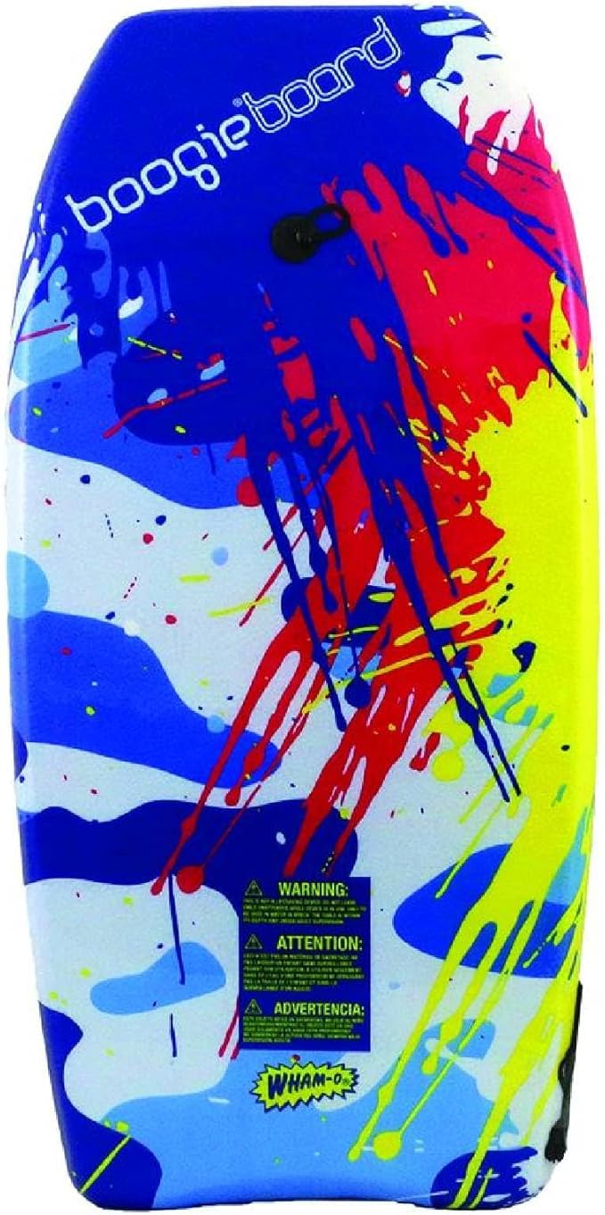 Wham-O Boogie Boards, 37" Body Board for Beach, Lightweight Bodyboard with Wrist Leash for Beginners and Training All Wave Conditions(1 Pack)