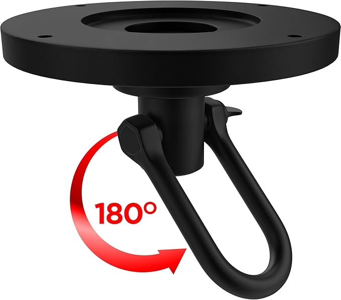 RDX Speed Bag Speedball Swivel, Heavy Duty 360 Multi Direction, Powder Coated Iron Mount Hook for Ceiling and Platform, Boxing Punching Training MMA Muay Thai Equipment Accessories Hanger with Screws