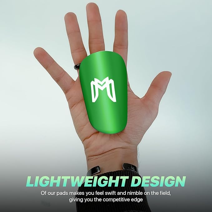 MiniGuards - Mini Shin Guards for Soccer Players - Tiny Shin Pads for Men, Women, Teens - Miniature Shin Guards 3.9 x 2.4 inch - Perfect for High Level Soccer Athletes