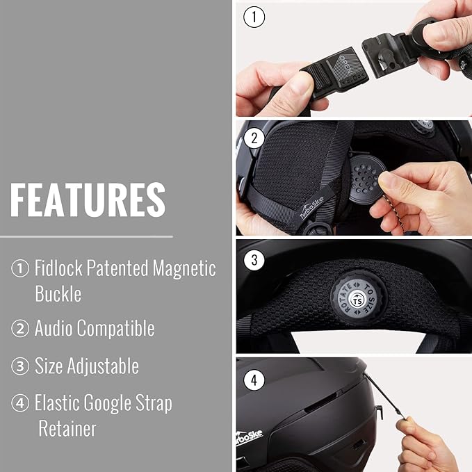 Ski and Snowboard Helmet - Active Ventilation, Audio Compatible Snow Sports Luxury Helmet With ASTM Standard Safety for Men, Women and Youth