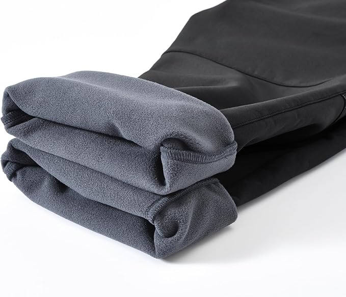 YSENTO Men's Fleece Lined Ski Snow Pants Winter Waterproof Softshell Insulated Hiking Cargo Pants