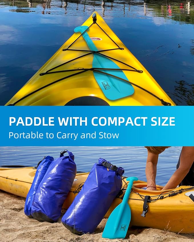 OCEANBROAD Telescoping Emergency Paddle 21''-42''（Assembling Required）/26''-54'' Aluminium Shaft for Kayaking Boating Canoeing River Tubing