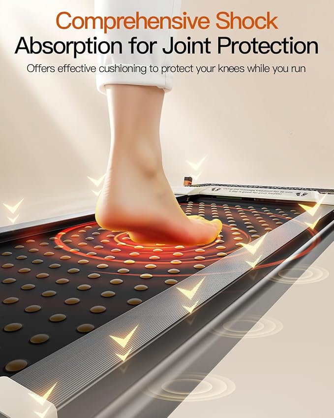 FUNRAY Versatile Walking Pad Treadmill with Incline - Dual-Sided Under Desk Treadmill with Foot Massage,2 in 1 Walking Machine for Home/Office with 330LBS Weight Capacity