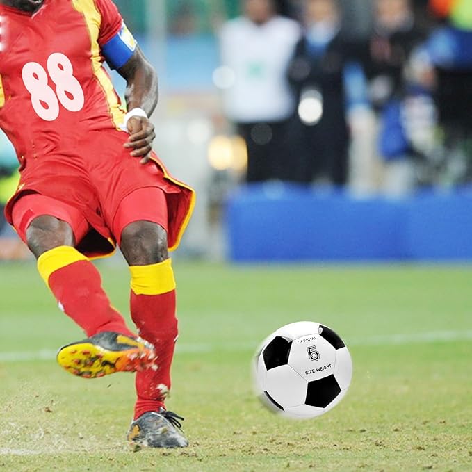 Soccer Balls Size 3 4 5 for Boys Girls Adults Training Soccer Ball for Lawn Indoor Outdoor Sports Red Blue Green Black White