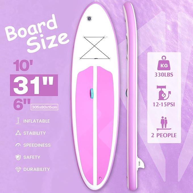Tuxedo Sailor Kids Inflatable Paddle Board Lightweight and Safe Fishing Stand Up Paddle Board for Adults with Accessories