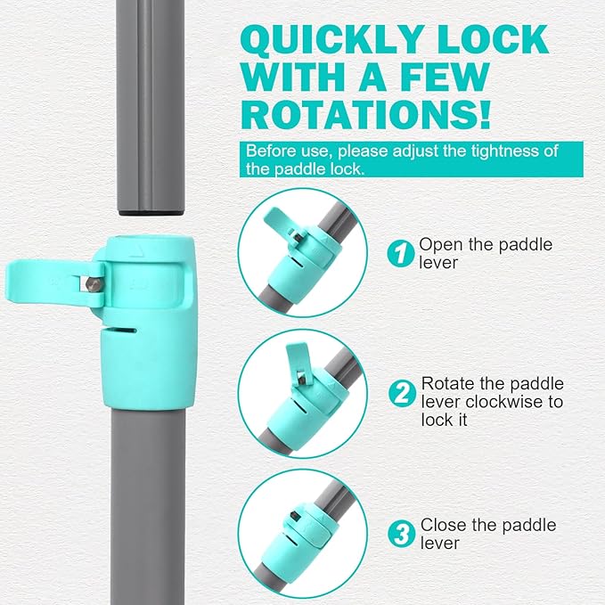 SUP Paddle - Paddle Board Paddle 4 Piece Stand Up Paddleboard Paddles Lightweight Floating Kayak Paddle - Light Blue - Lake Green - Light Green
