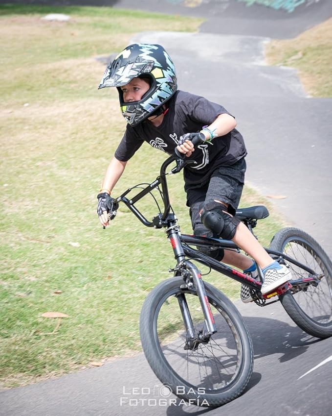 MMG Adult Motorcycle Off Road Helmet DOT - MX ATV Dirt Bike Motocross UTV - with Goggles