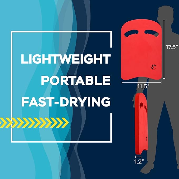 Sunlite Sports Swimming Kickboard - One Size Fits All - A Great Training Aid for Children and Adults