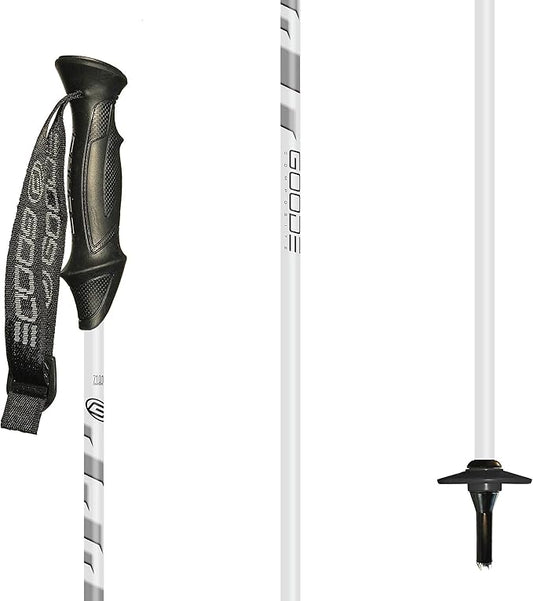 GOODE G-Max Summit Ski Poles – Lightweight & Durable Carbon Composite Downhill Ski Poles for Men & Women – Ergonomic Grip & Shock Absorbing Design – Pair