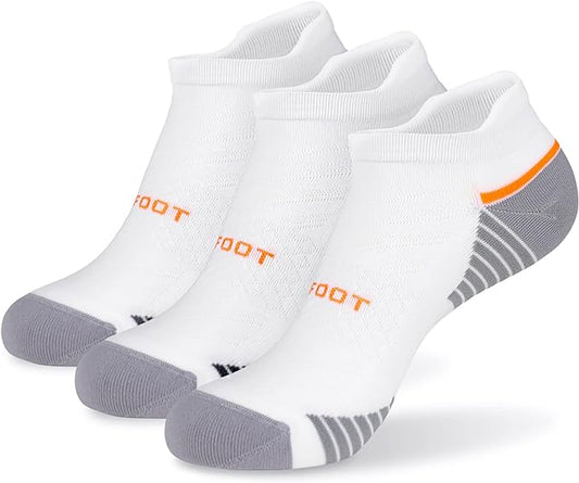 MONFOOT Men's/Women's 3-10 Pairs Silky Dry Athletic Cushion Ankle Socks, Multipack
