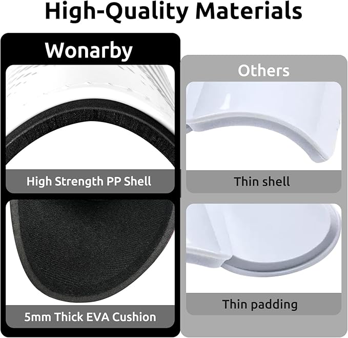 Shin Guards Soccer Youth Kids - Shin Guard for Boys Girls Teenagers Toddler 2-18 Years Old - Football Shin Pads Protection Equipment with Adjustable Straps