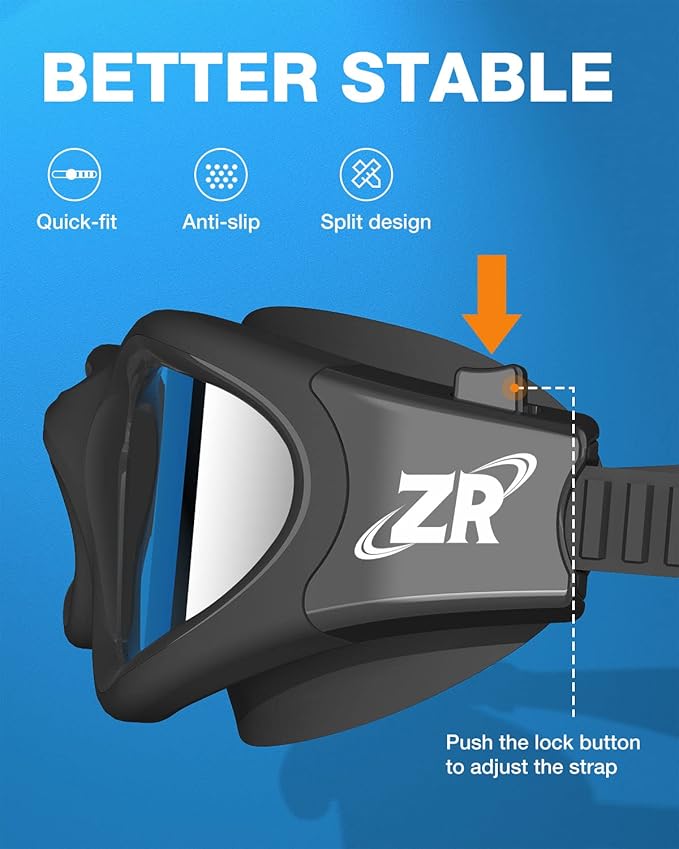 ZIONOR G1 Polarized Swimming Goggles for Unisex Adult Women Anti Fog 100% Anti UV Diving Goggles