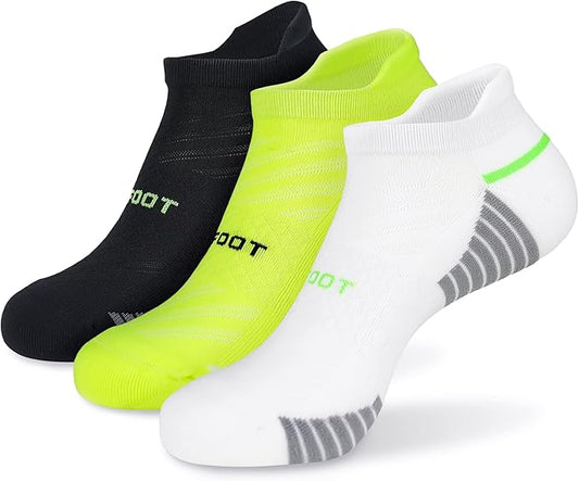 MONFOOT Men's/Women's 3-10 Pairs Silky Dry Athletic Cushion Ankle Socks, Multipack