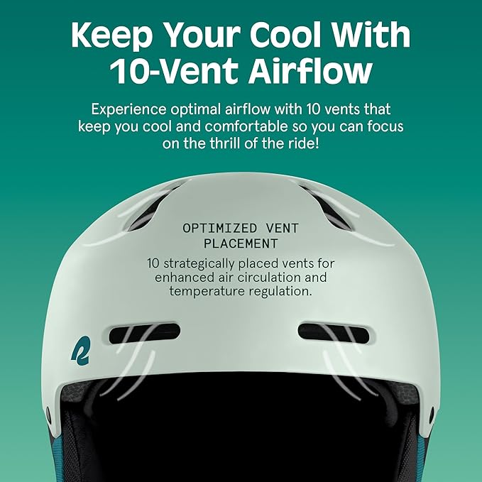 Retrospec Comstock Ski Helmet - Snowboard Helmet for Adults & Youth - Adjustable Fit Snow Helmet with Protective Shell and Breathable Vents for Men, Women, Boys & Girls