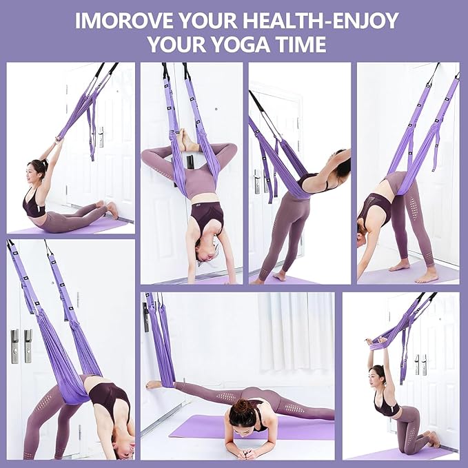 Yoga strap, stretching strap, yoga straps for stretching, Precise stretching, unlocking high difficulty poses in home