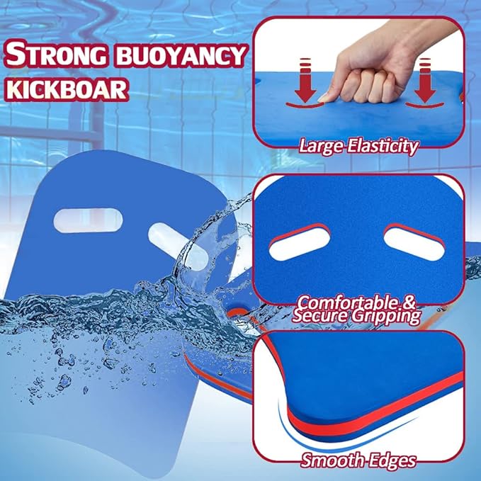 YIGUO 2PCS Swimming Kickboard for Adult & Kid, Kickboard Swimming Kick Board, Swimming Training Aid for Pool & Open Water, EVA Material