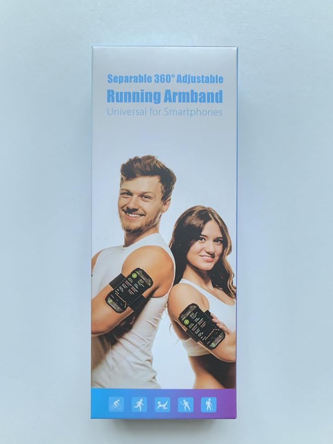 Cikyner Running wristband, Running Phone Holder Sports wristband 360° Rotatable & Detachable Running Phone wristband for 4.5- 7'' iPhone for Gym Jogging Cycling Hiking