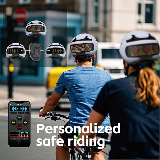 Smart Bike Helmet with Light: Bicycle Helmets for Adult Teens for Mountain & Road Cycling Electric Scooter Skateboard Skating