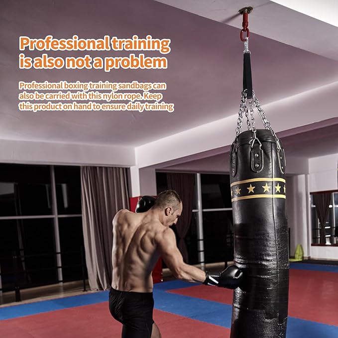 Heavy Bag Hanger, Punching Bag Hanger, Heavy Bag Mount, Punching Bag Stand for Heavy Bag, Heavy Bag Strap Hanger for Home Gym Training Workout (1 pcs)