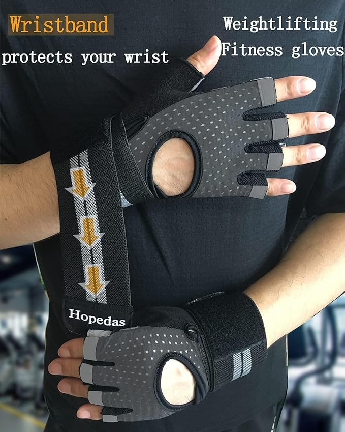 Workout Gloves Weight Lifting Gloves Palm Support Protection for Men Women, Exercise Gloves Sports for Training, Fitness, Gym,