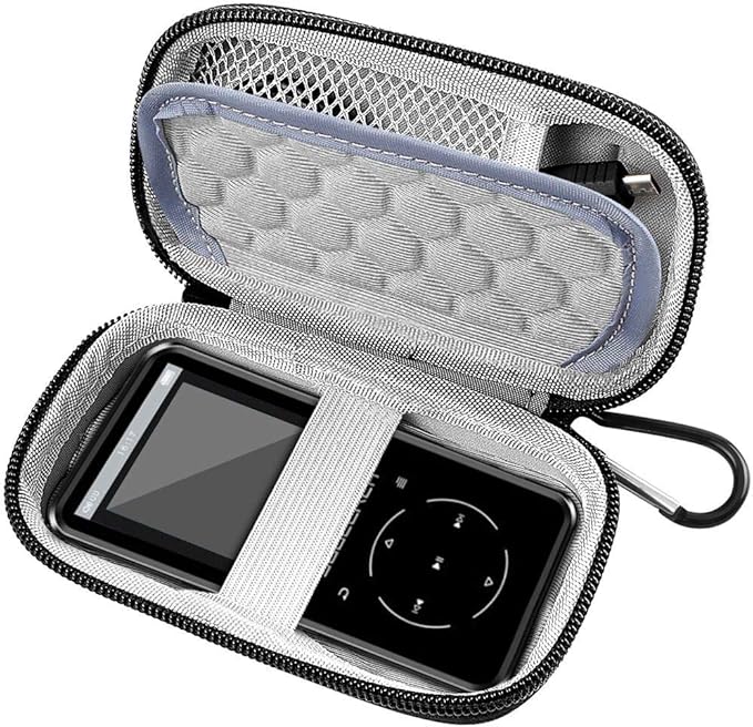 MP3 & MP4 Player Case for Luoran/for innioasis/for TIMMKOO/for MYMAHDI/for Phinistec/Music Players Bluetooth. MP3 Player for Kids Storage Box Fit for Earbuds, USB Cable and More (Bag Only)
