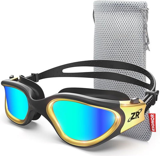 ZIONOR Swim Goggles, G1 MAX Polarized Anti-Fog Swimming Goggles for Men Women