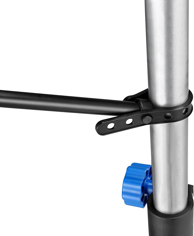 Pro Stand Plus Bike Rack - Heavy-Duty Telescoping Bicycle Stand with Tool Tray, Rotating Clamps, and Adjustable Handlebar Rod by RAD Cycle (Black)