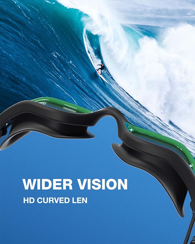 ZIONOR G1 Lite Swim Goggles with Swim Cap Comfortable Anti-fog Swimming Goggles Cap Set for Adult Men Women