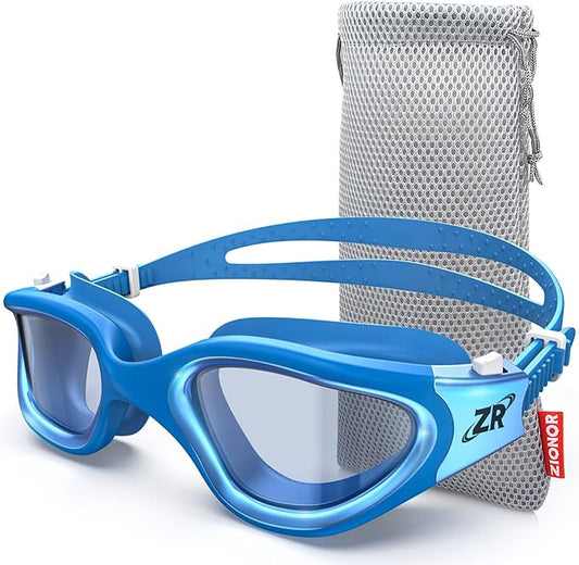 ZIONOR Swim Goggles, G1 MAX Polarized Anti-Fog Swimming Goggles for Men Women