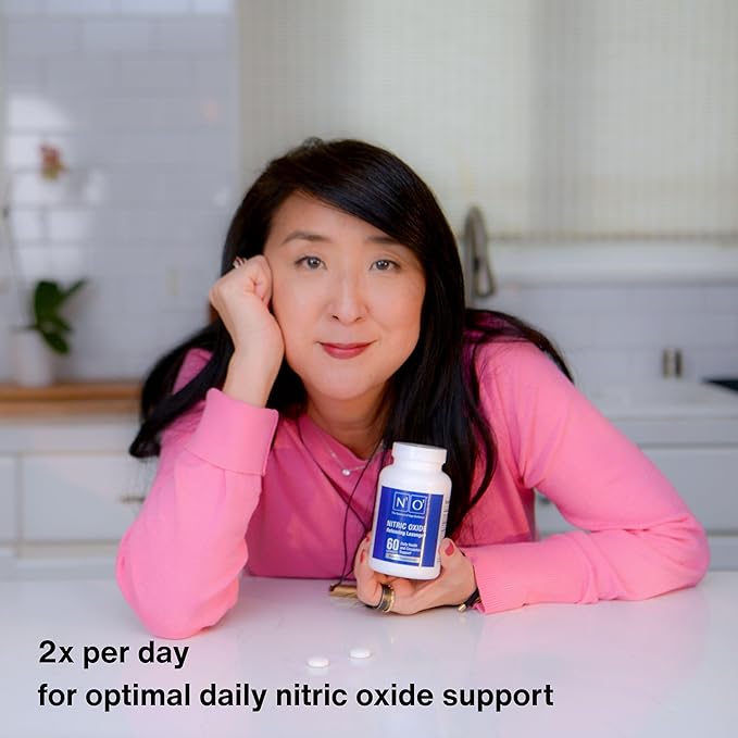 Nitric Oxide Lozenges for Heart Health Support - Dietary Supplement for Blood Flow, Oxygenation and Blood Pressure - 180 Count