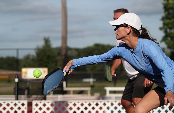 SPI New by SPIKOPOLL Pickleball Paddles Set of 2, USA Pickleball Approved, Lightweight, Durable Fiberglass Pickleball Rackets with Polypropylene Honeycomb Core