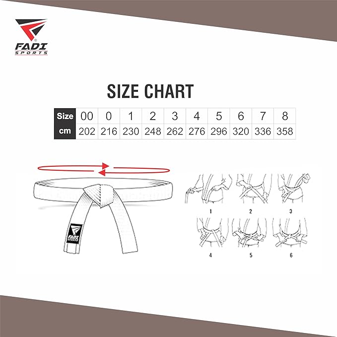 Martial Arts Belt for Karate, Judo, Aikido and Taekwondo - Durable Cotton-Polyester Blend for Adults and Kids