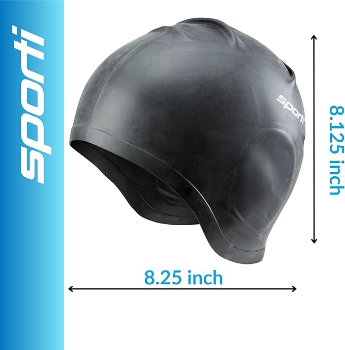 Sporti Silicone Ear Swim Cap