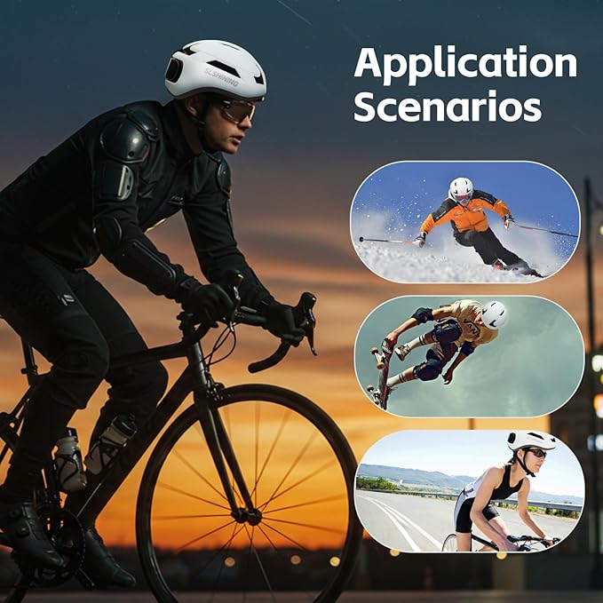 Smart Bike Helmet with Light: Bicycle Helmets for Adult Teens for Mountain & Road Cycling Electric Scooter Skateboard Skating