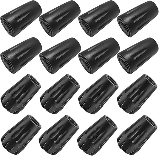 Trekking Pole Accessories Extra Thick and Wear Resisting Rubber Tips Snow Support Mud Support for Hiking Poles for All Common Trekking Poles, Hiking Sticks, Nordic Walking Poles with a Inner Diameter of 11mm/0.43"