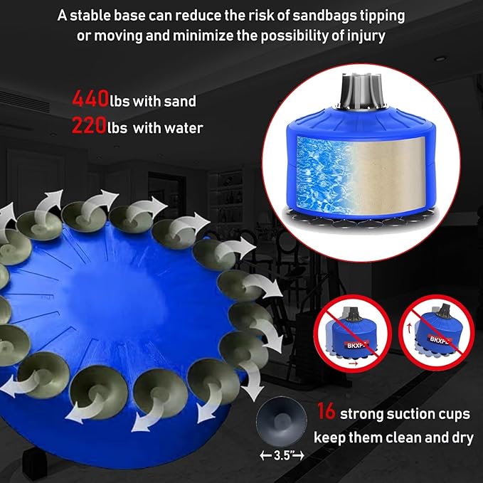 Punching Bags for Adults Silica Gel Heavy Bag Stand Bob Punching Dummy Kick Boxing Mannequin Home Gym