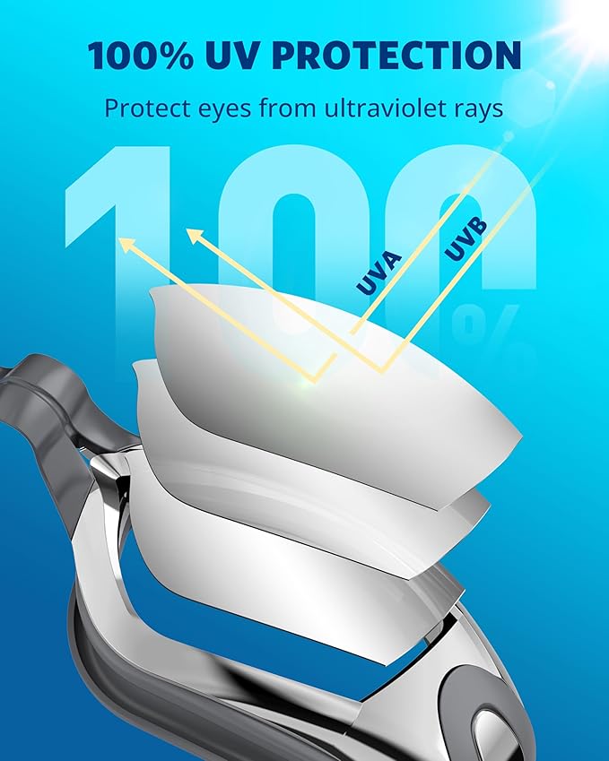 Aegend Swim Goggles, Swimming Goggles No Leaking Full Protection Adult Men Women Youth