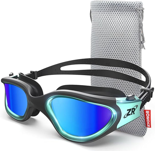 ZIONOR Swim Goggles, G1 MAX Polarized Anti-Fog Swimming Goggles for Men Women