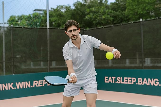 SPI New by SPIKOPOLL Pickleball Paddles Set of 2, USA Pickleball Approved, Lightweight, Durable Fiberglass Pickleball Rackets with Polypropylene Honeycomb Core